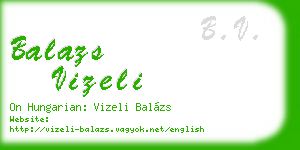 balazs vizeli business card